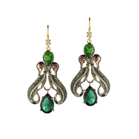 Peacock Feather Earrings