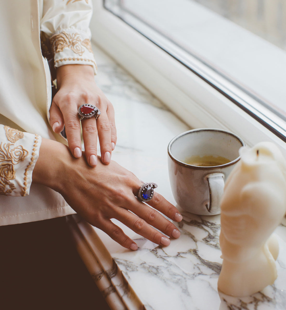 Ruby Drop Ring