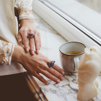 Ruby Drop Ring