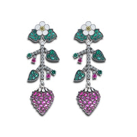 Raspberry Earrings