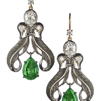 Peacock Feather Earrings