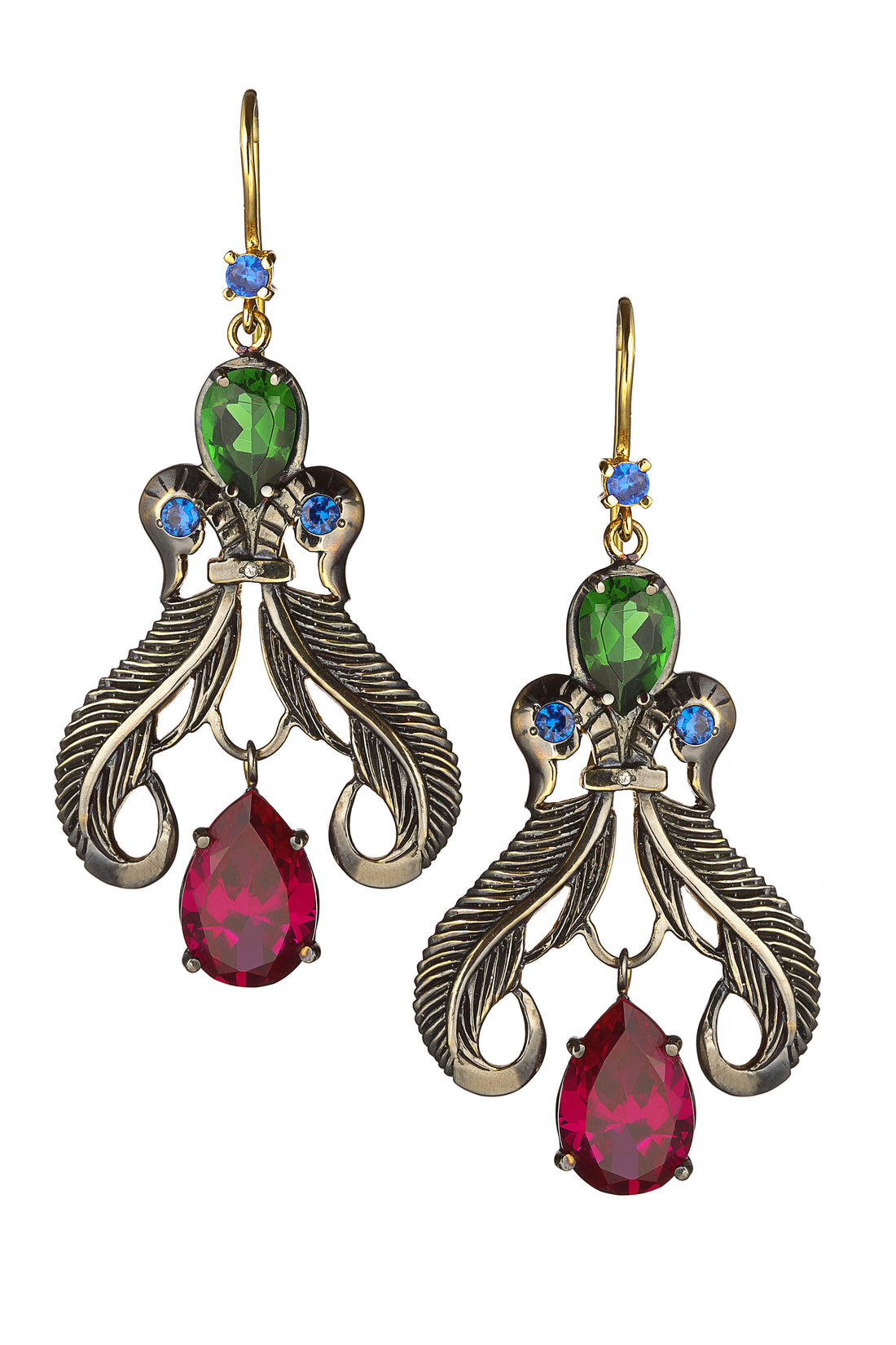 Peacock Feather Earrings