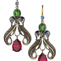 Peacock Feather Earrings