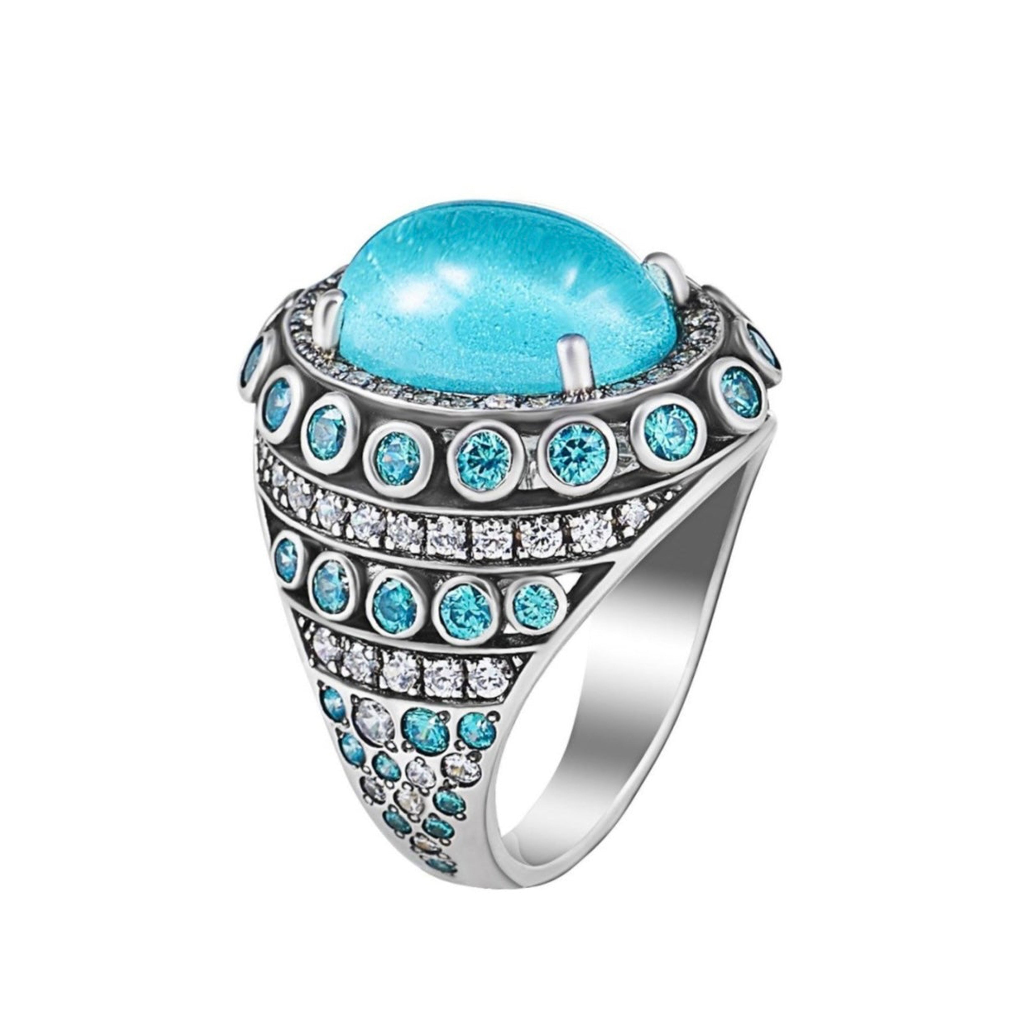 Peacock hot sale stone ring