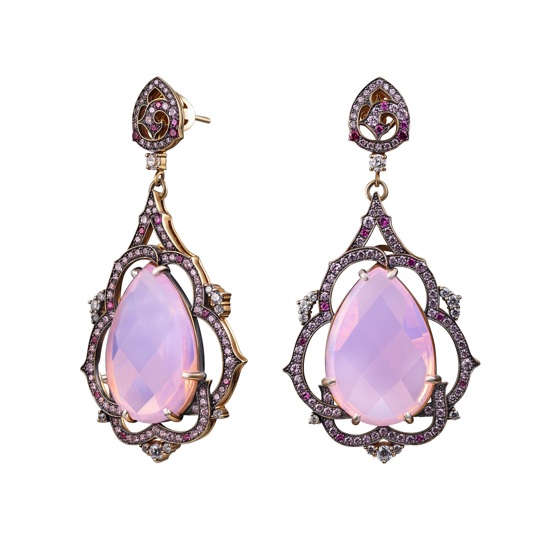 Stone Tulip Earrings