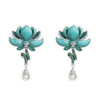 Small Lotus Earrings