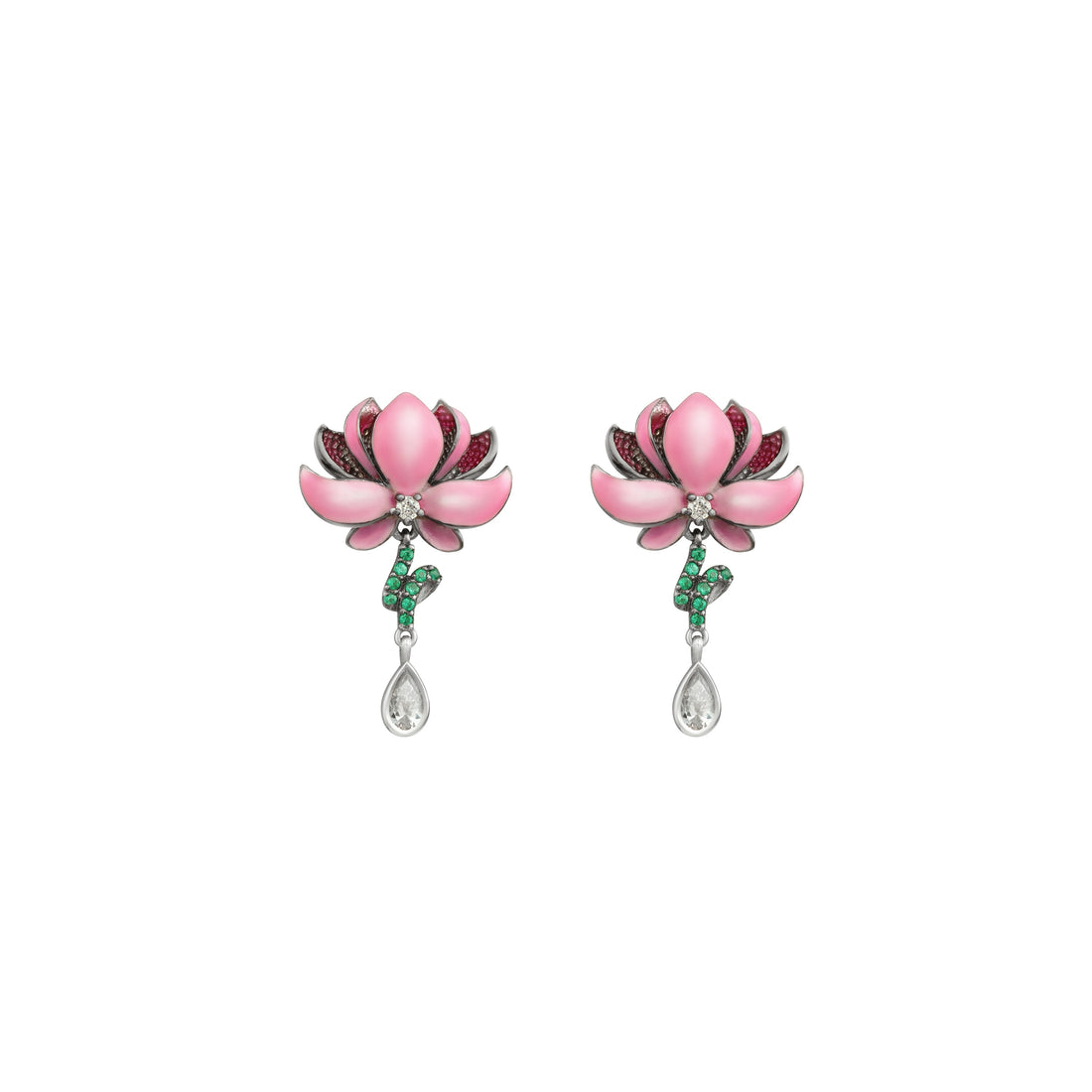 Small Lotus Earrings
