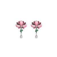 Small Lotus Earrings