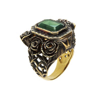 Lion and Roses Ring