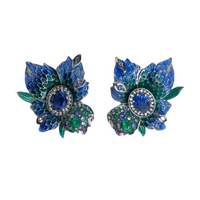 Enamel Flower Earrings