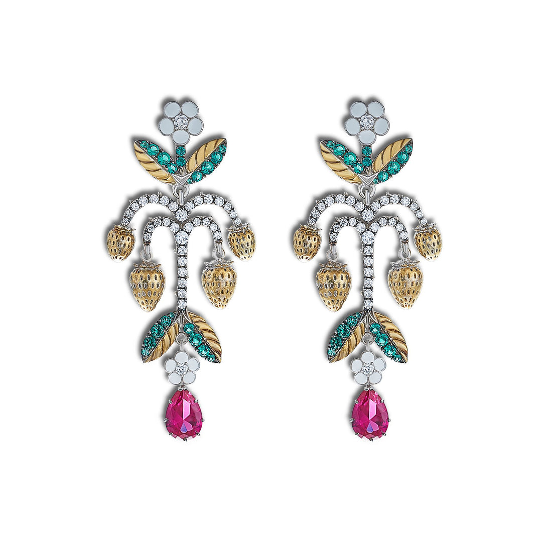 Wild Strawberry Earrings
