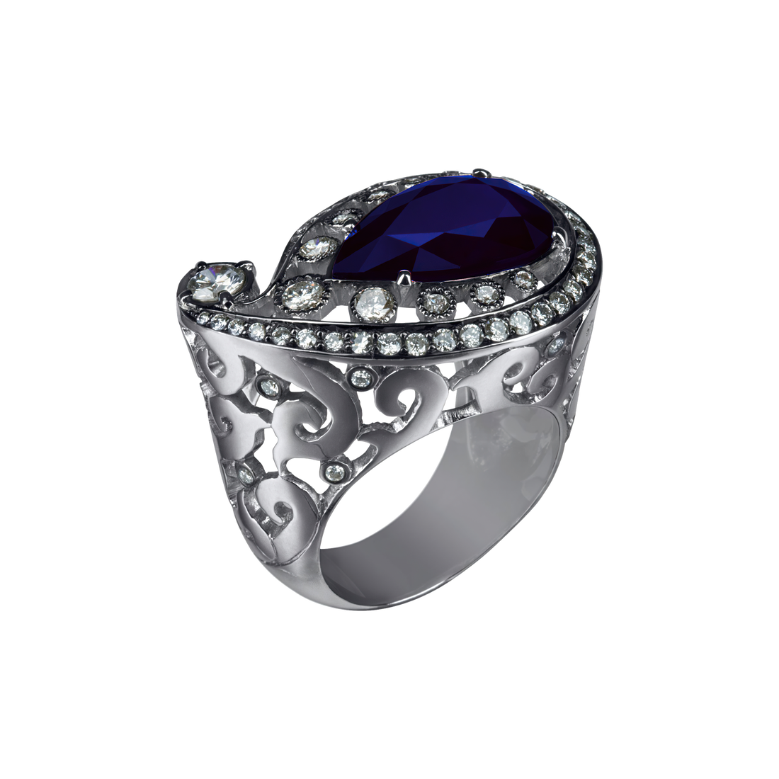 Ruby Drop Ring