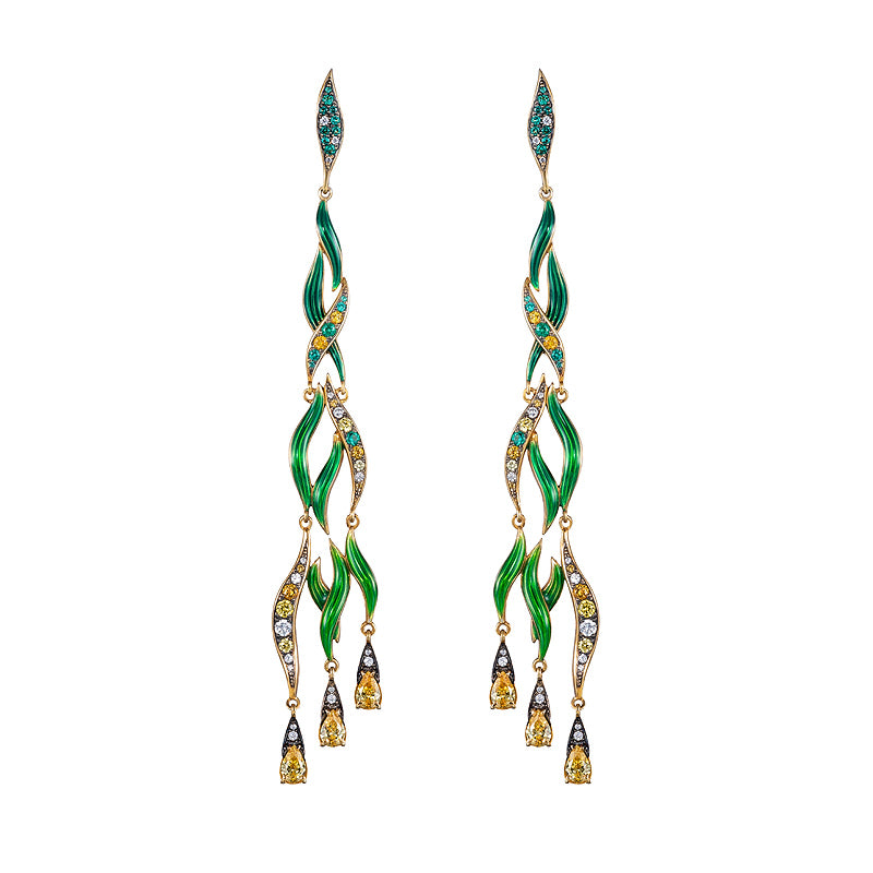 Seaweed Mono Earrings