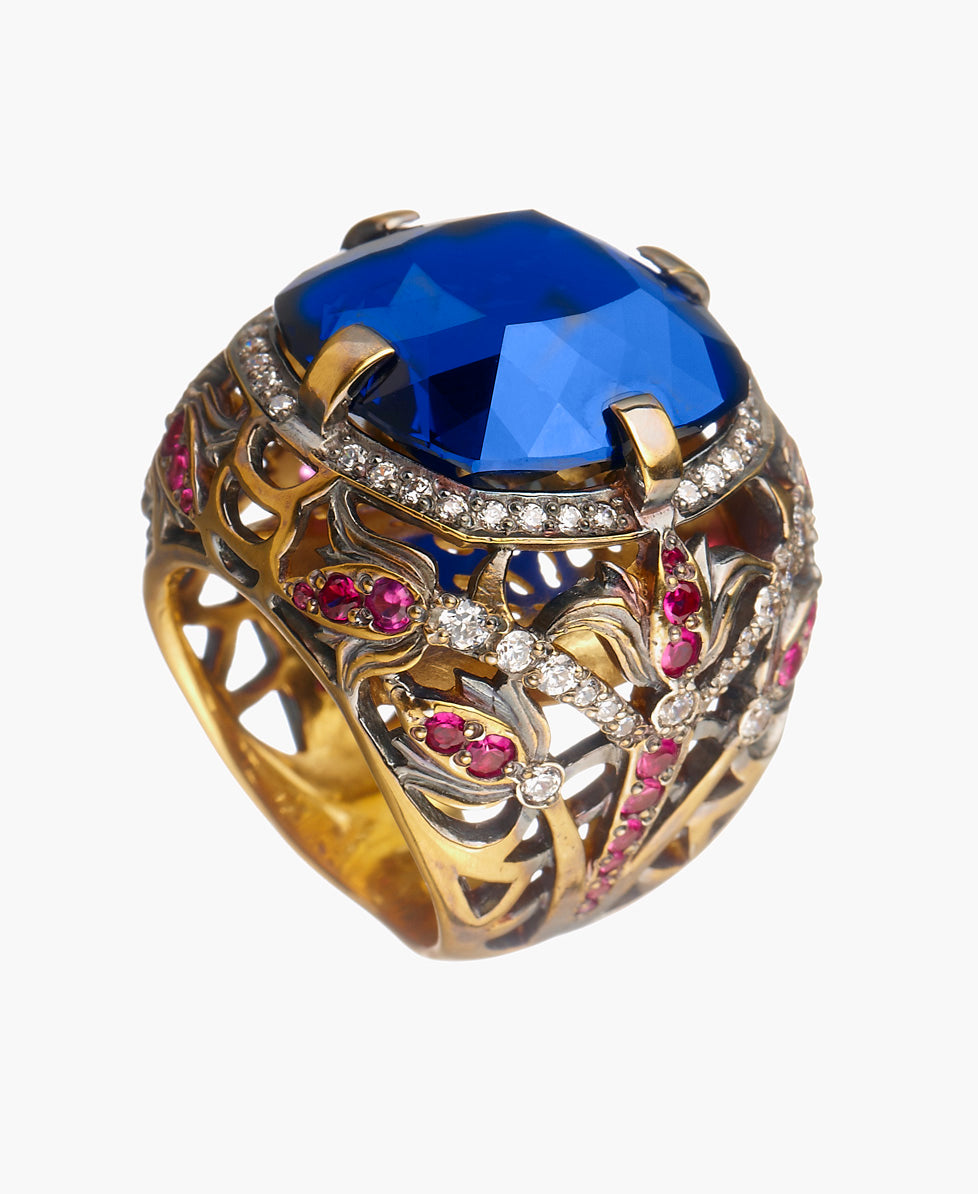 Square Flower Ring