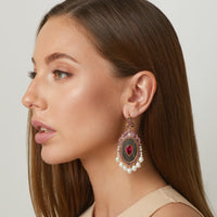 Wooden Pearl Earrings