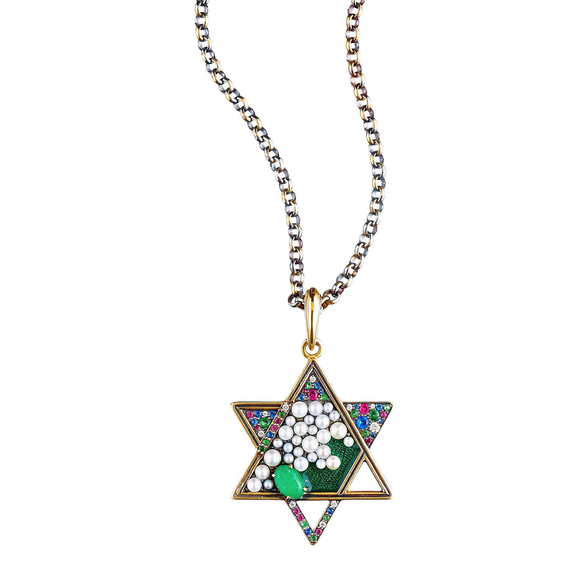 受注限定　千葉雄喜 STAR Necklace with Stones queensbee-art-201-queensbee-
