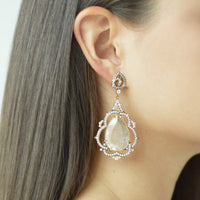 Stone Tulip Earrings